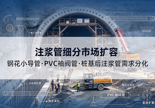 永新注浆管细分市场扩容，隧道钢花小导管、PVC 袖阀管、桩基后注浆管需求分化